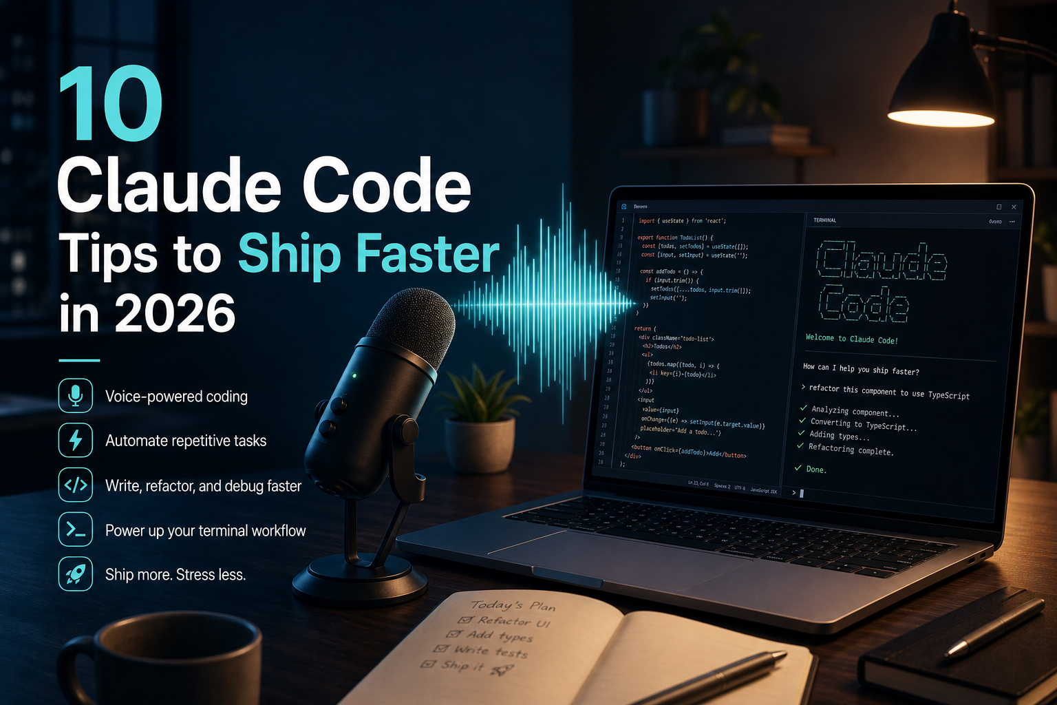 10 Claude Code Tips to Ship Faster in 2026 (The #1 Hack Nobody Talks About) hero image