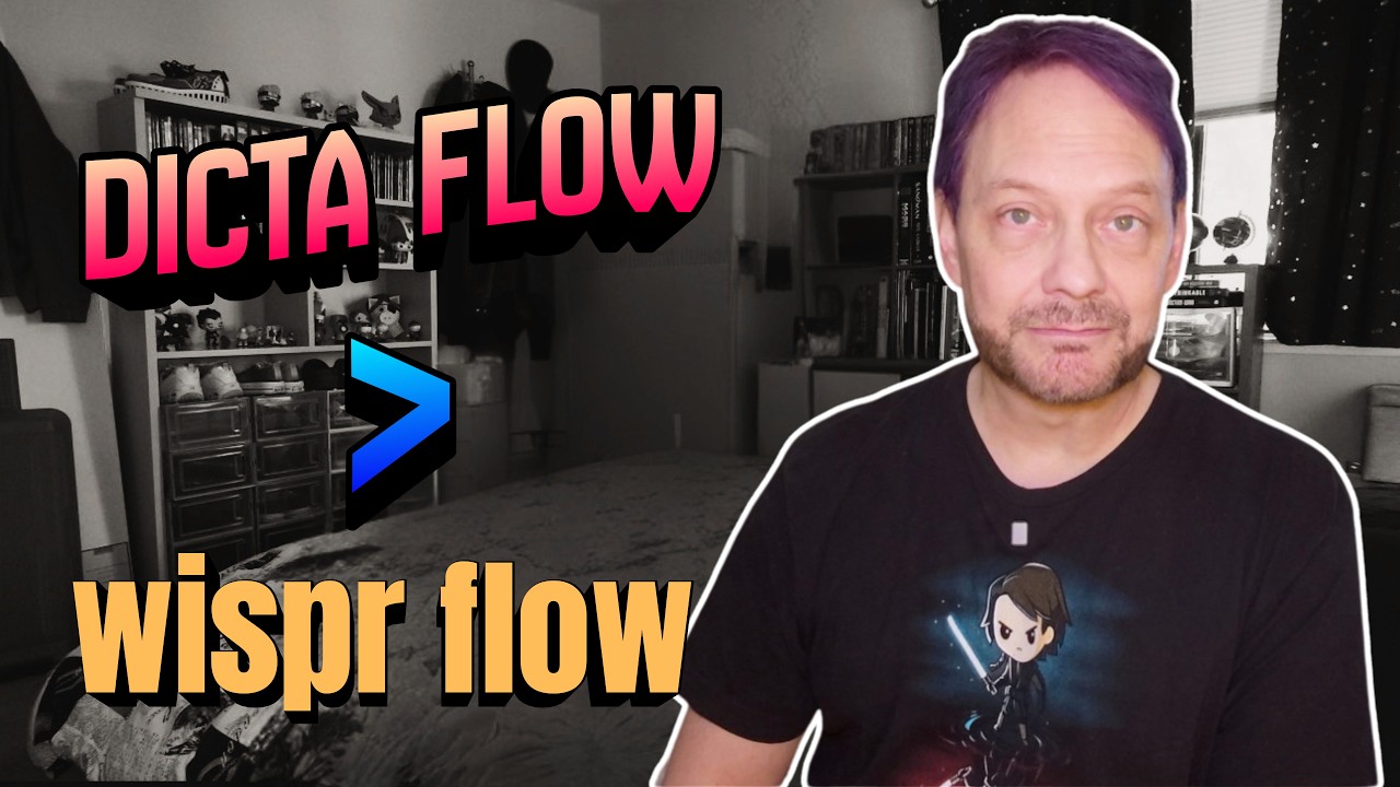 YouTube thumbnail comparing DictaFlow and Wispr Flow