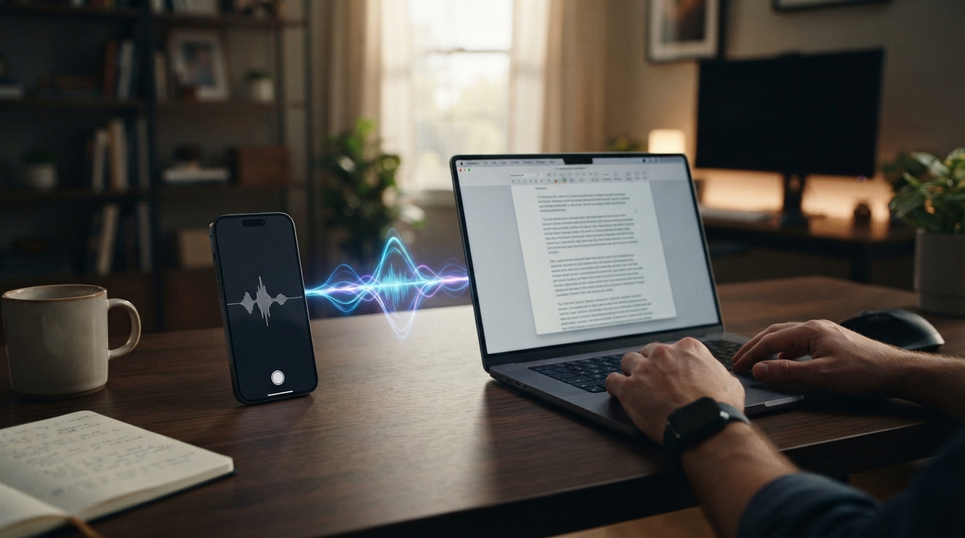 Editorial illustration for iPhone Dictation Friction in 2026: Why Mobile Voice Typing Still Feels Clunky
