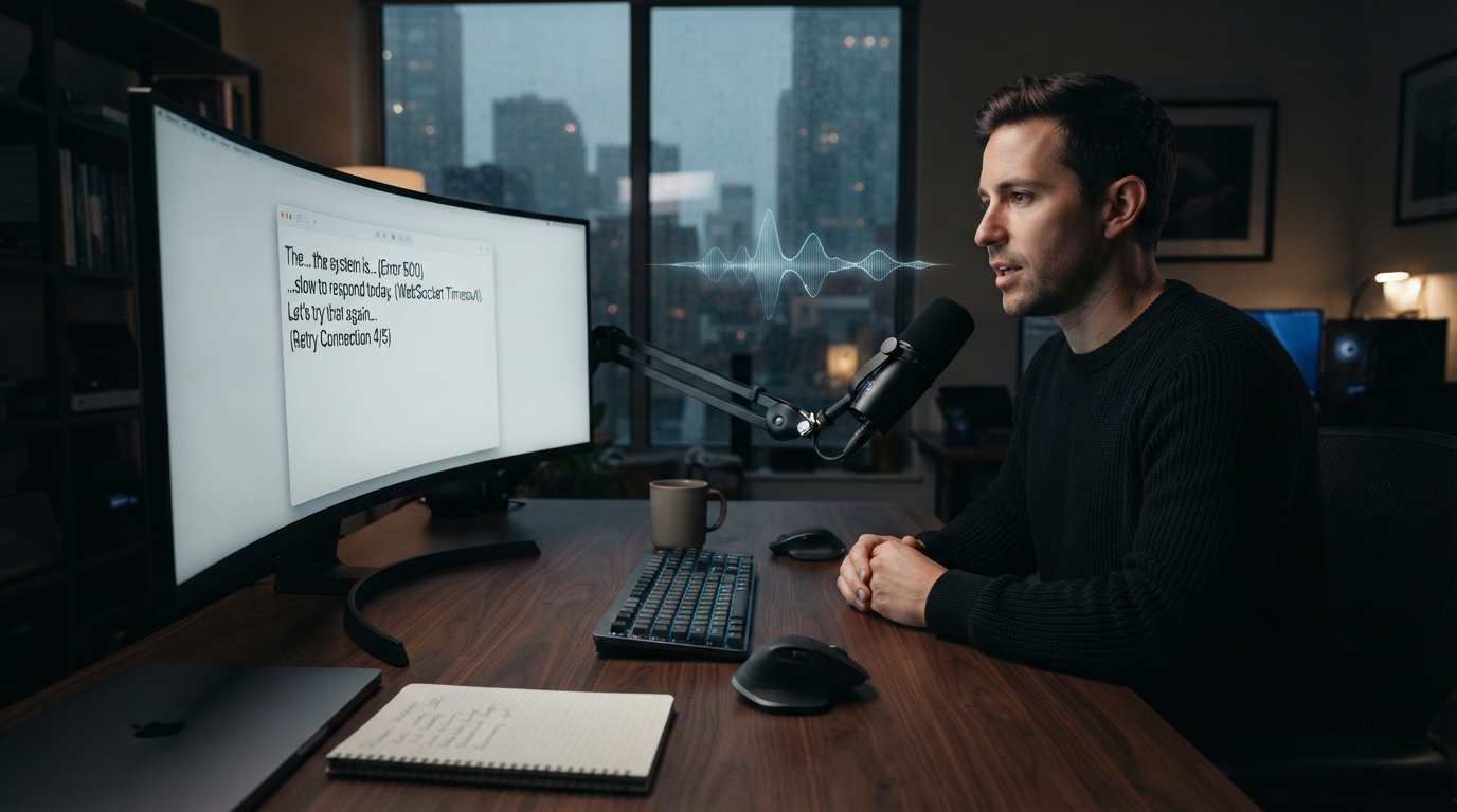 Editorial illustration for Native Desktop Dictation WebSocket Reliability Problems in 2026