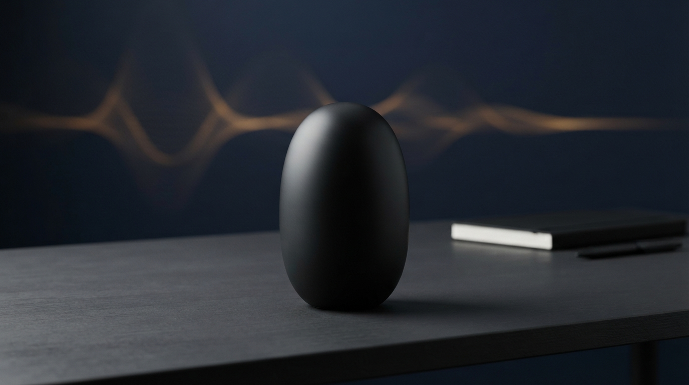 Abstract dark editorial image about voice and careful editing